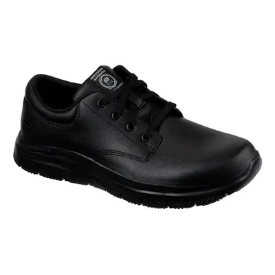 (10 UK, Black) Skechers Mens Flex Advantage Fourche Leather Trainers