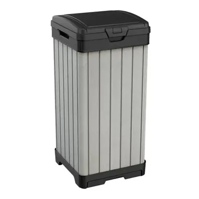 Keter Outdoor Rockford Waste Bin Gray Lt In Resin Cm 41X41X87.4 H