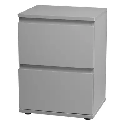 (Grey Carcass and Grey Drawers) Drawer Wooden Bedside Cabinet Side Table