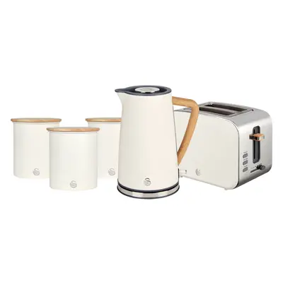 Swan Nordic STRP3025WHTN Kettle And Toaster Set - White