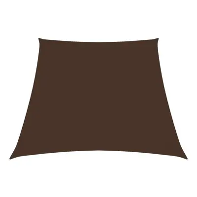 vidaXL Sunshade Sail Oxford Fabric Trapezium 3/5x4 m Brown Patio Shade Canopy