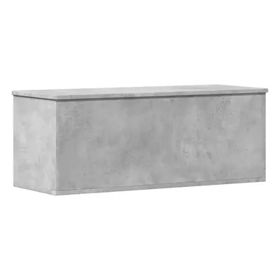 vidaXL Storage Box Blanket Box Storage Chest Concrete Grey Engineered Wood