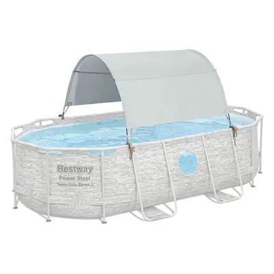 Bestway | Flowclear Pool Canopy, UPF 40+ Sun Protection, Above Ground Pools Accessories