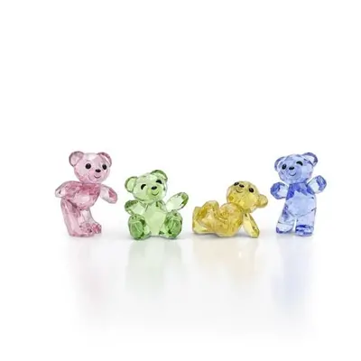 Swarovski Kris Bear:Set 30Th Anniversary Multicoloured Crystal Sculpture