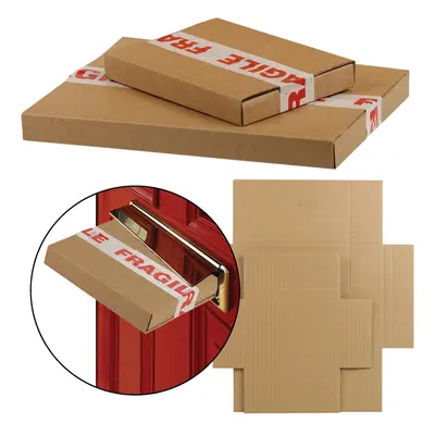 (200, Medium: 345x245x23mm) Large Letter Box Cardboard Packing Postal Packing