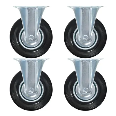 (12 pcs) vidaXL Fixed Casters Trolley Moving Wheels Furniture Caster Trolley Caster