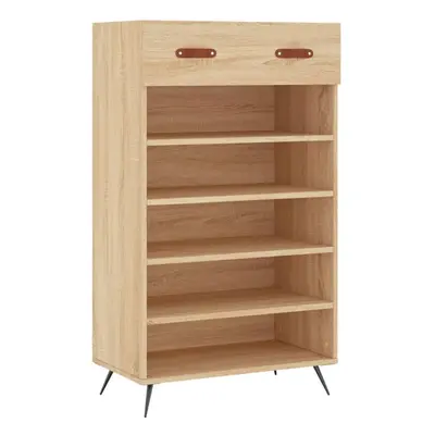 (sonoma oak) vidaXL Shoe Cabinet Shoe Storage Unit Shoe Rack Shoe Cupboard Engineered Wood