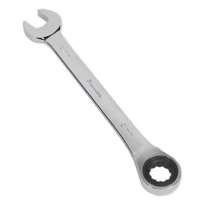 21mm Ratchet Combination Spanner - Chrome Vanadium Steel - Tooth Ratchet Ring