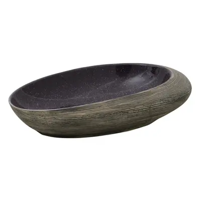 (purple, x x cm) vidaXL Countertop Basin Bathroom Sink Wash Basin Vessel Sink Oval Ceramic