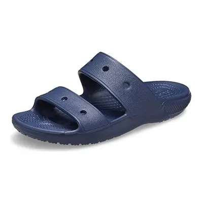 crocs Unisex classic Two-Strap Slide Sandals, Navy, US Men