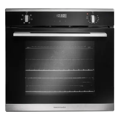 Rangemaster RMB606BL/SS Built-In Electric Single Oven - Black - A Rated