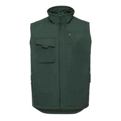 (M, Bottle Green) Russell Mens Heavy Duty Gilet