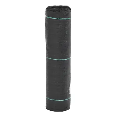 vidaXL Weed Membrane Weed Barrier Fabric Weed Control Cover Black 0.5x200 m PP