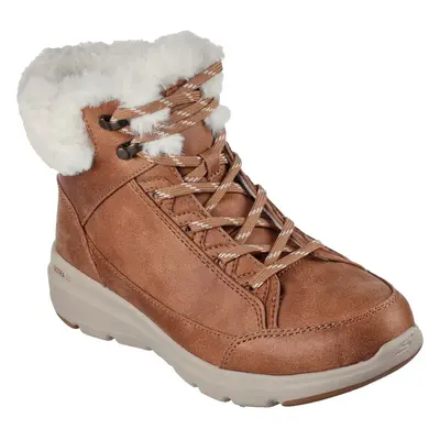 (Chestnut, UK 8) Skechers On The Go Glacial Ultra Womens Warm Winter Ankle Boots Brown