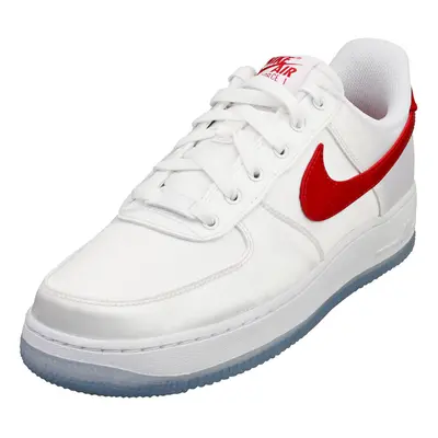 (4.5) Nike Air Force 07 Ess Womens Fashion Trainers in White Red