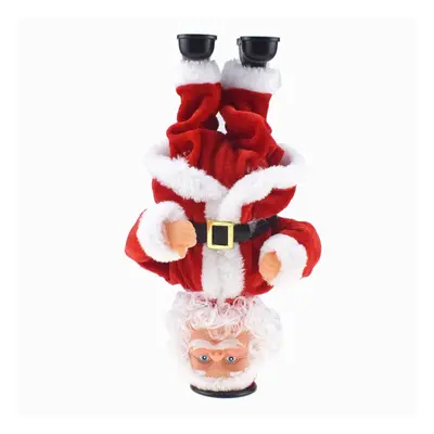 Christmas Upside-down Street Dance Somersault Santa Claus Electric Music Toys