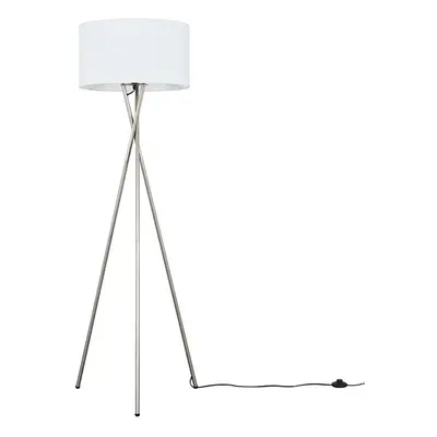 Camden Tripod Satin Silver Floor Lamp