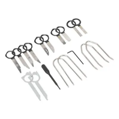 18 Piece Radio Release Tool Set - Suitable for a Wide Range of Vehicles