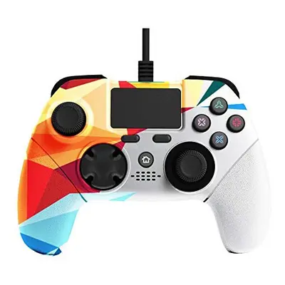 X Rocker PS4 Wired Games Controller Joystick Gamepad with 3M Long USB Cable - Prism