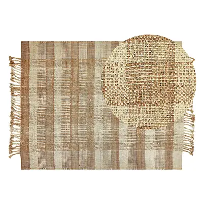 Jute Area Rug x cm Beige BERISSA