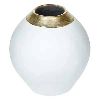 Decorative Vase LAURI Ceramic cm White