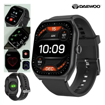 Daewoo Active Smart Watch Fitness Tracker w Voice Call Heart Rate Sleep Monitor for iOS Android