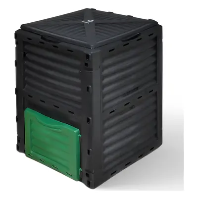 VOUNOT Compost Bin Garden, Plastic Composters Outdoor, Black and Green, 300L