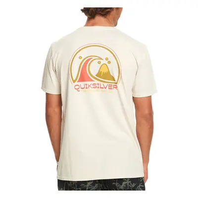 (XXL, Birch) Quiksilver Mens Clean Circle Short Sleeve Crew Neck Cotton T-Shirt Top Tee