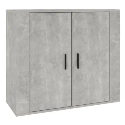 (Concrete grey) vidaXL Sideboard Side Cabinet Storage Cupboard Home Organiser Engineered Wood