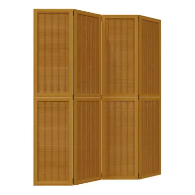 (40 x cm/ piece) vidaXL Room Divider Panel Office Privacy Screen Brown Solid Wood Paulownia