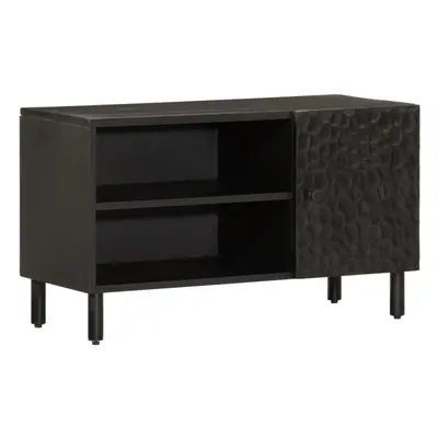 (black) vidaXL TV Cabinet TV Stand Entertainment Centre TV Unit Media Unit Solid Wood