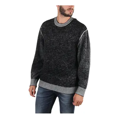 (S) DIESEL K CONF Mens Sweatshirts Regular Crew Neck Pullover Casual Black Jumpers