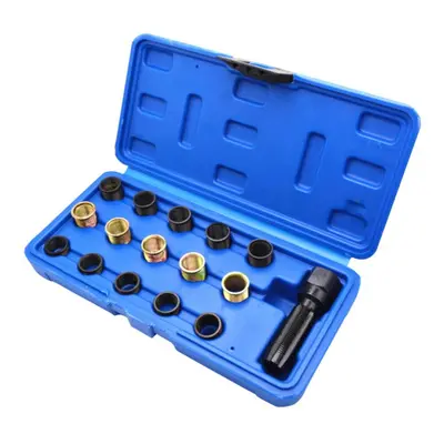 16pcs Vehicle Spark Plug Tap Automobiles Steel Maintance Auto Thread Repair Kit