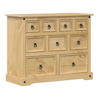 vidaXL Chest of Drawers Hall Storage Drawer Cabinet Sideboard Solid Wood Pine