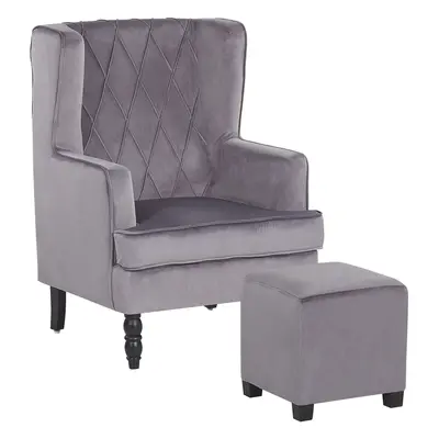 Armchair SANDSET Velvet Grey