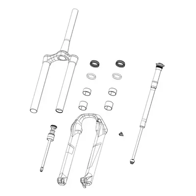 SRAM Rockshox Spare Fork Damper Assembly Crown Turnkey Thread Pitch 0.8 MM Includes Right Side I