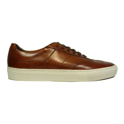 Owens | Chestnut Leather | Mens Lace Up Trainers