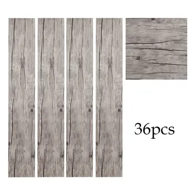 36Pcs Self-Adhesive PVC Flooring Planks Floorboard Planks Waterproof Floor Wall Stickers