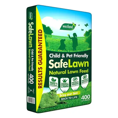 Westland SafeLawn Child and Pet Friendly Natural Lawn Feed m2, Green, kg