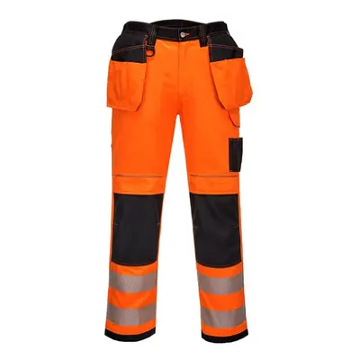 (42R, Orange/Black) Portwest Mens Hi-Vis Regular Rail Trousers