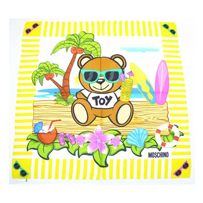 Moschino Toy Bear Island Scarf - Yellow