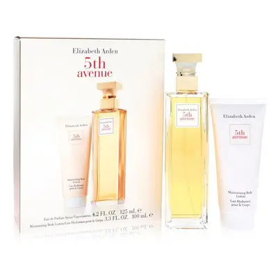 5th Avenue Gift Set - 4.2 oz Eau De Parfum Spray + 3.3 oz Body Lotion by Elizabeth Arden