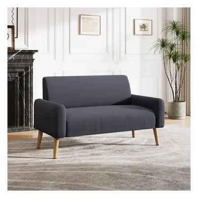 (Grey) 2-Seat Corduroy Loveseat Sofa