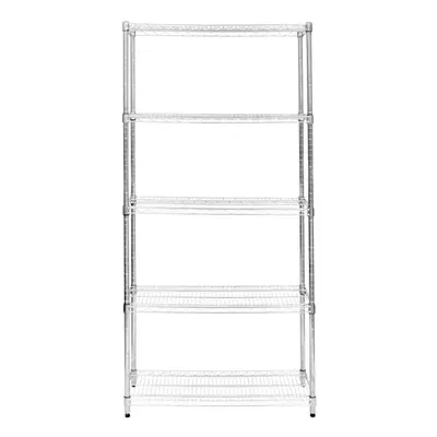 Wire Shelving Rack Tier Metal Storage Shelf Unit Stand Kitchen Office Garage