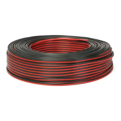 100m x 0.50mm Audio Cable Loudspeaker Speaker Wire Black/Red HiFi/Car Motorcycle