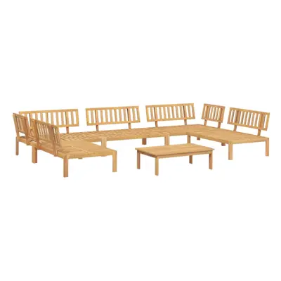 vidaXL Garden Pallet Sofa Set Piece Outdoor Pallet Sofa Solid Wood Acacia