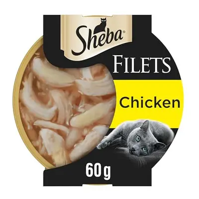 Sheba Fillets Cat Food Tray with Chicken in Gravy 2x16x60g