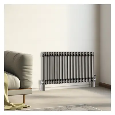 (600x1460mm - Column) Traditional Cast Iron Style Radiator Raw Metal Central Heating Column