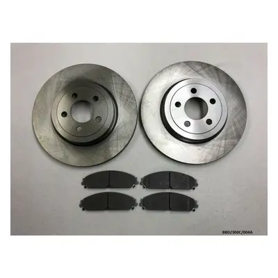 2 x Front Brake Disc & Pads for Chrysler 300C / Charger BBD/300C/004A