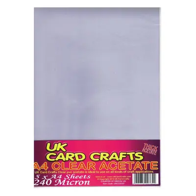 A4 Clear Acetate Micron x Sheets - UKCC0233